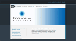 Desktop Screenshot of higginbothamresearch.com